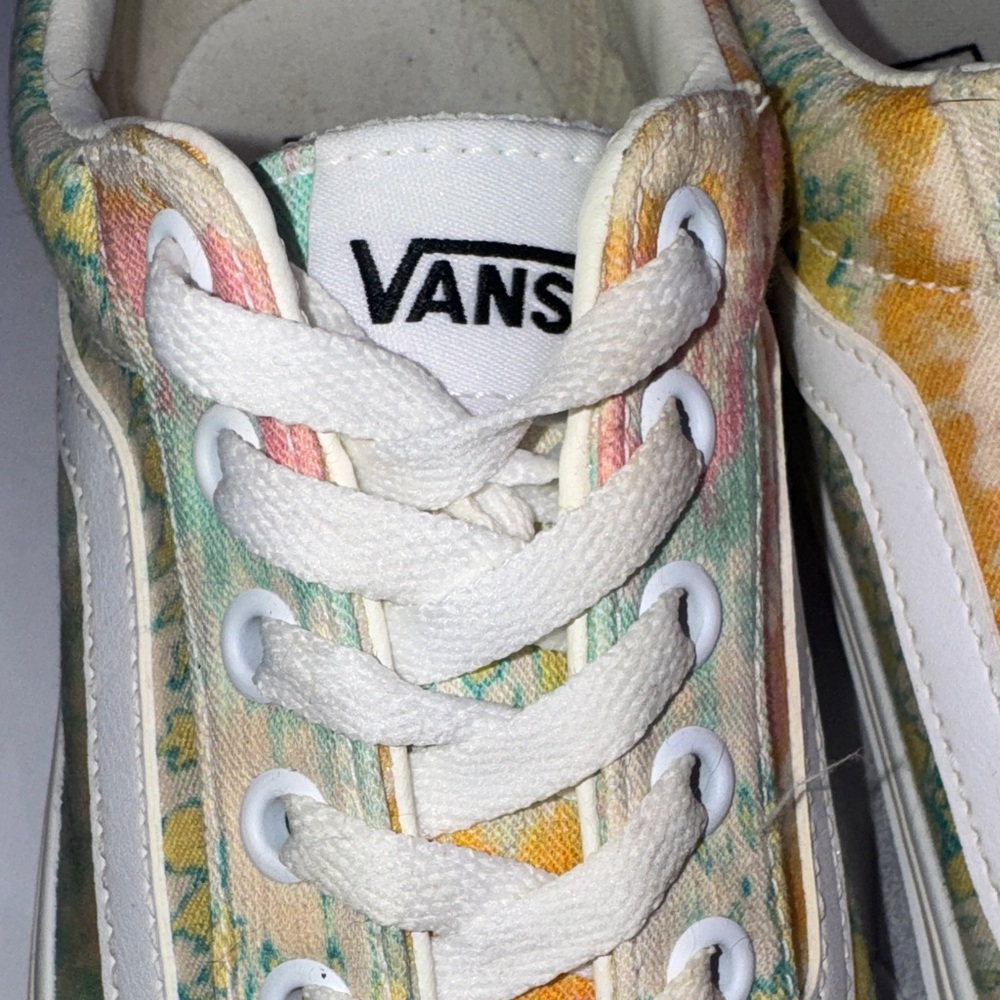 Vans “Psychedelic Tie-Dye” Canvas Shoes, New, W8.5 - Picture 2 of 7